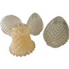 Image 1 : 4 Vintage Glass Lamp Shades: 2 Are Matching Pair