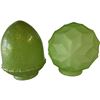 Image 1 : 2 Vintage Green Glass Globe Lamp Shades