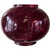 Image 1 : Vintage Red Glass Oil Lamp Shade