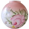 Image 1 : Vintage Handpainted Pink/White Floral Banquest Glass Lamp Shade