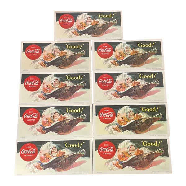 9 Vintage Sprite Boy Coca-Cola Blotters