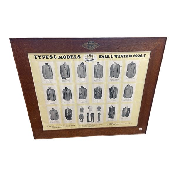 1926-7 20th Century Brand Lowndes Types & Models Advertisement In Original Frame