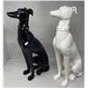 Image 1 : 2 Whippet Dog Porcelain Statues