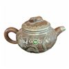 Image 2 : Vintage Dragon & Ox Pottery Teapot With Red And Green Stone
