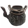 Image 2 : Vintage Double Handle Pottery Teapot With Asian Motifs