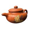 Image 4 : Vintage Asian Pottery Teapot With Wooden Stand