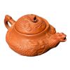 Image 2 : Vintage Miniature Asian Pottery Teapot With Dragon Motif