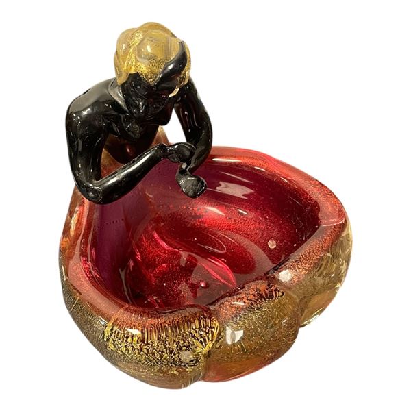 Vintage Murano Glass Genie Catch-All Dish