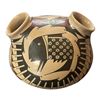 Image 1 : Vintage Hand Made Navajo Round Bottom Double Spout Vase