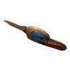 Image 2 : Vintage Westcoast Native Handmade Eagle Rattle With Abalone Inlay Eyes