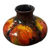 Image 1 : Vintage Moorcroft Black Floral Pottery Vase