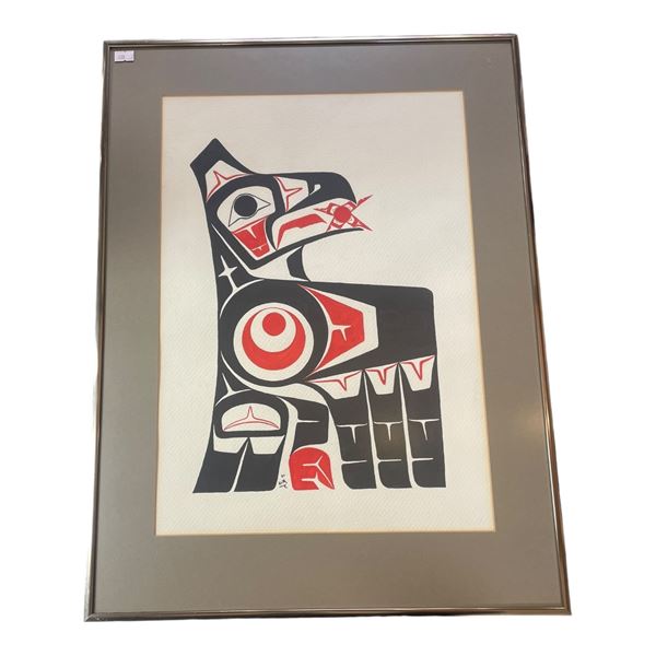 1981 Original First Nations Painting Signed NVM