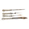 Image 1 : 4pc Sterling Silver Handle Carving Set