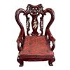 Image 1 : Heavy Ornately Carved Asian Arm Chair With  Mother of Pearl Inlay 2 of 2