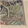 Image 2 : Vintage Original Oil On Canvas Painting By B. Taylor  Deer In Nature Scene