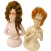 Image 1 : 2 Vintage Bisque Pin Cushion Top Half Dolls