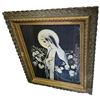 Image 1 : Framed Vintage Print "Virgin Of The Lilies"