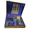 Image 1 : Vintage Oak Cutlery Case With Cutlery