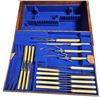 Image 2 : Vintage Oak With Brass Trim Cutlery Case With Cutlery