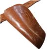 Image 2 : Size 38 Handmade Leather Belt With Plastic Toy Gun Holster And Rodeo Belt Buckle