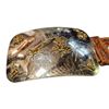 Image 3 : Size 38 Handmade Leather Belt With Plastic Toy Gun Holster And Rodeo Belt Buckle