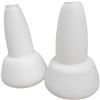 Image 1 : 2 Vintage Matching White Glass Lamp Shades