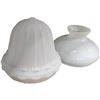 Image 1 : 2 Vintage Glass Lamp Shades: Art Deco And Hobnail