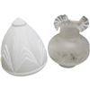 Image 1 : 2 Vintage Glass Lamp Shades: Art Deco And Banquet