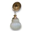 Image 1 : Art Deco Hanging Loight Fixture With Glass Shade