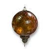 Image 1 : Mid Century Modern Amber Glass Hanging Light Fixture