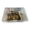 Image 1 : Assorted Vintage Brass Items: Chain, Bowls, Vases, Picture Easel, & More