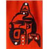 Image 2 : Vintage Westcoast Native Handmade Orca Button Blanket With Abalone Buttons