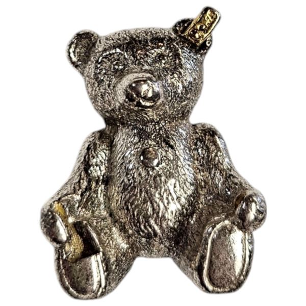 .925 Sterling Silver Steiff Teddy Bear