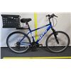 Image 1 : Huffy Rock Creek Blue Women's Hybrid Bike w/ Rear Basket