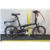 Image 1 : Euro Mini Black Folding Bike w/ Back Rack