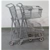 Image 1 : Qty 2 Cari-All Double Basket Express Shopping Carts