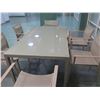 Image 10 : Kettal Rectangular Outdoor Table 61" x 36" x 29" w/ 4 Mesh Chairs 23" x 16" x 32"H