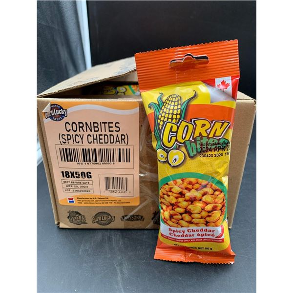 Corn Bites-Original Salt (50g x 18) Spicy Cheddar
