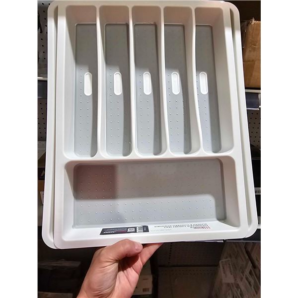 Home Basics Expandable Cutlery Tray Kitchen Drawer Organizer Separation Cutlery Organizer for Spoon