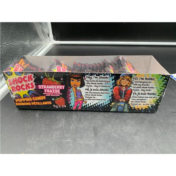 Shock Rocks Strawberry Popping Candy (9g x 24)