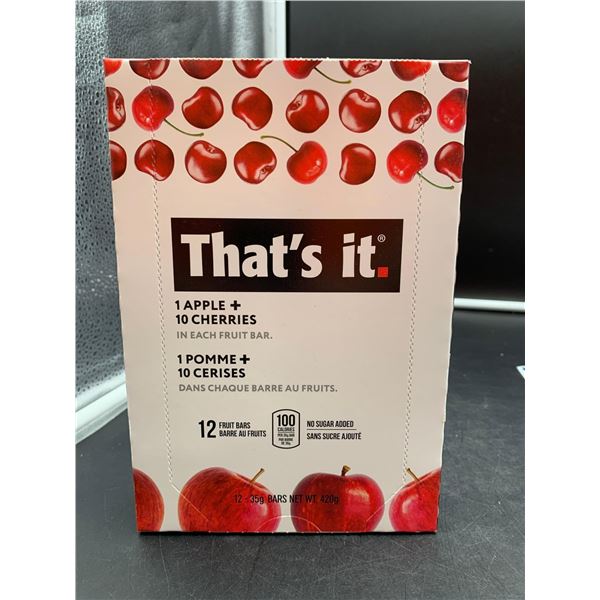 That's It Fruit Bars 2x (12 x 35g) Apple and Cherry Flavour