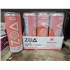 Image 1 : Zoa Zero Sugar Energy Drink White Peach (12 x 355ml)