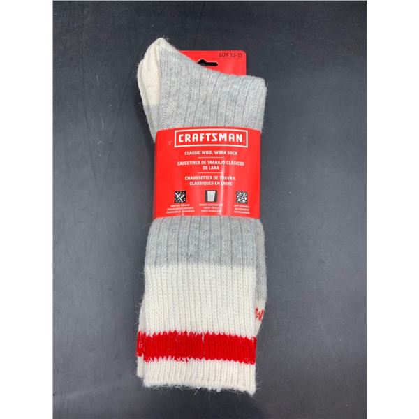 Craftsman Classic Wool Socks 3pk (size 10-13)