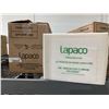Image 1 : CASE LOT -Lapaco Nu-Linen Guest Towel Napkins 1/8 Fold White Quantity 500