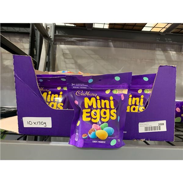 CASE LOT - Cadbury Mini Eggs Candy Coated Chocolate 10 x 170g
