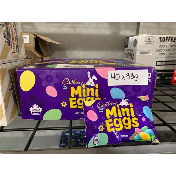 CASE LOT -Cadbury Mini Eggs Candy Coated Chocolate 40 x 33g