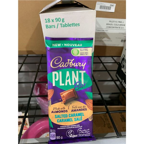 CASE LOT - Cadbury Plant Based Almond & Salted Caramel Candy Bars 18x90g