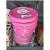 Image 1 : CASE LOT -  Pink Brava Single Use Lunch Plates 12x20 Count