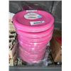 Image 1 : CASE LOT - Pink Brava Single Use Lunch Plates 12x20 Count