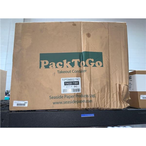 CASE LOT - Pack to Go Take Out Container - 90 Count